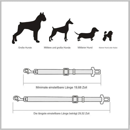 Sicherheitsgurt fürs Auto für Hunde