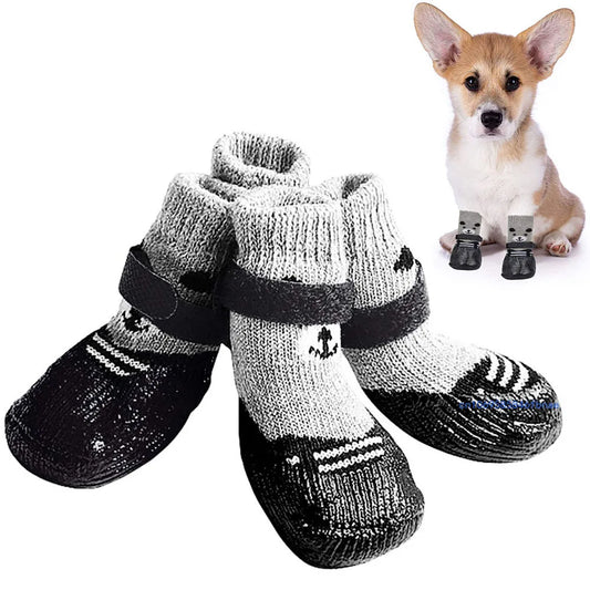 Hunde Socken/Hunde Schuhe - Wasserdichte Sohle