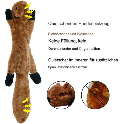 Lustiges Hundespielzeug aus Fleece  / Quitschefunktion / 14 Varianten