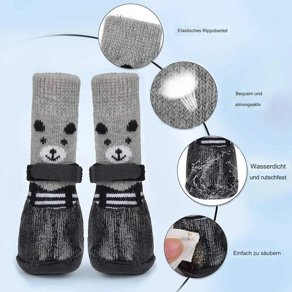 Hunde Socken/Hunde Schuhe - Wasserdichte Sohle