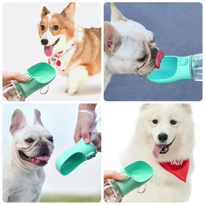 Tragbare Hunde-Wasserflasche und Futterbehälter - Outdoor / Reisen