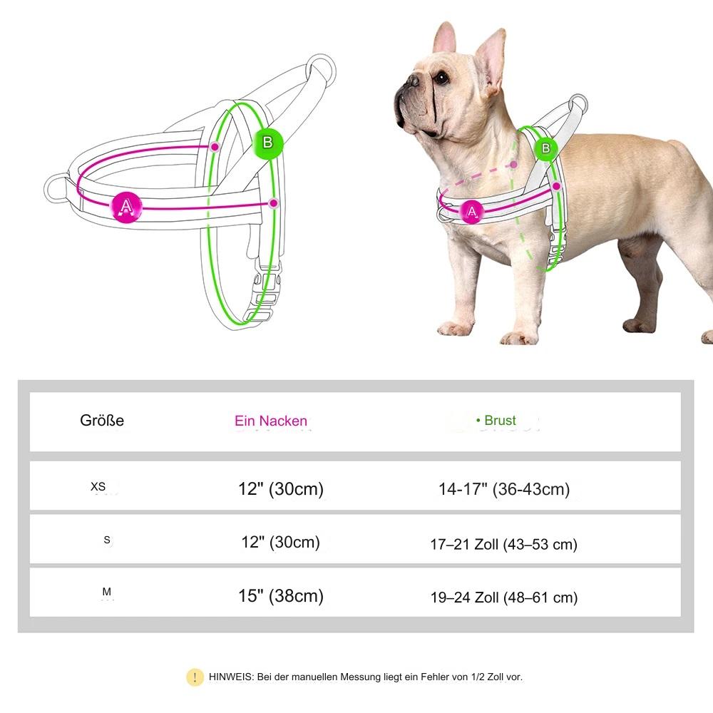 Weiches Hundegeschirr aus strapazierfähigem Nylon - für kleine bis mittelgroße Hunde