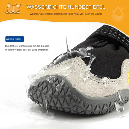 Hochwertige Hunde Schuhe - Rutschfeste Sohle / Atmungsaktiv / Wasserfest