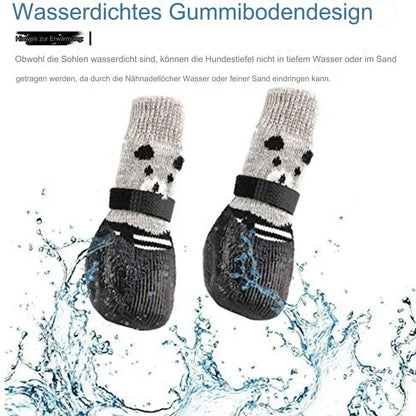 Hunde Socken/Hunde Schuhe - Wasserdichte Sohle